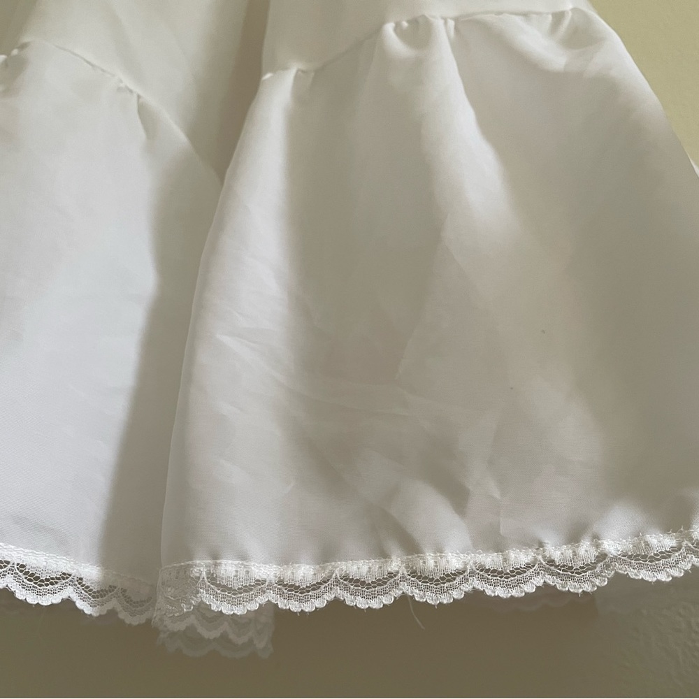 *sold* Vintage Full Skirt Tiered Petticoat Layered Tulle Bridal Crinoline - Picture 14 of 14